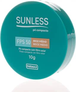 Pó Compacto Sunless Medio com Efeito Matte Aveludado e Vitamina E FPS50 10g
