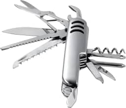 Canivete Suíço Multifuncional 11 Funções Aço Inoxidável 15cm Aberto e 9cm Fechado Compacto Resistente e Ideal para Camping Pesca e Viagem