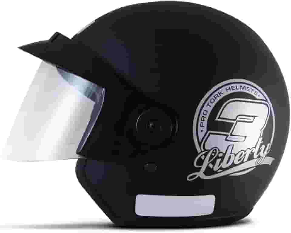 CAPACETE ABERTO PRO TORK LIBERTY 3 SOLID PRETO FOSCO TAM. 60