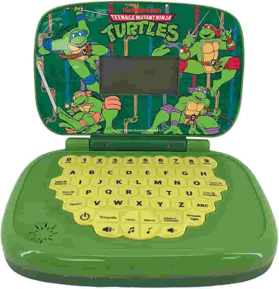 Candide, Laptop Infantil, Tartarugas Ninja, Brinquedo Educativo - Bilíngue