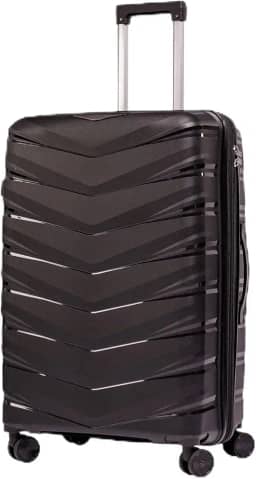 Mala Grande De Viagem 32Kg Expansível Polipropileno 8 Rodas 360 Giratória Para Despachar Rígida Leve Tamanho G Viajem Internacional Resistente (Grande)