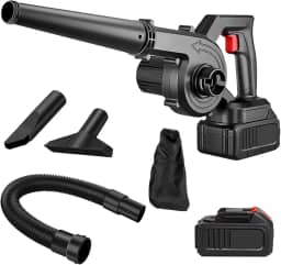 Soprador de Ar, Soprador de Folhas a Bateria, Soprador Portatil, Aspirador Veicular, Aspirador portatil Sem fio