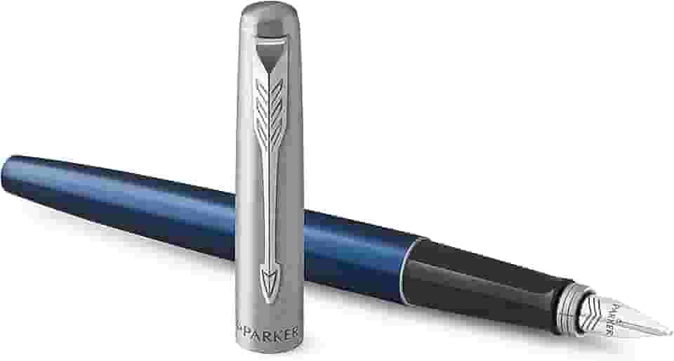 Parker Jotter Caneta-tinteiro, ponta média, tinta azul, inclui caixa para presente