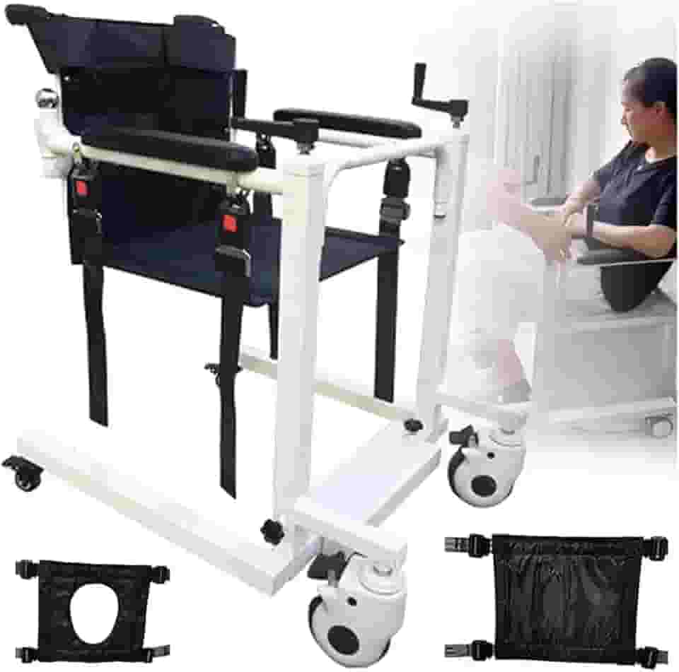 Cadeira de rodas elevatória de paciente para casa elevador de carro portátil cabeceira cadeira de transporte de cômoda ajustável em altura e largura cadeira de chuveiro de elevação manual para pessoas