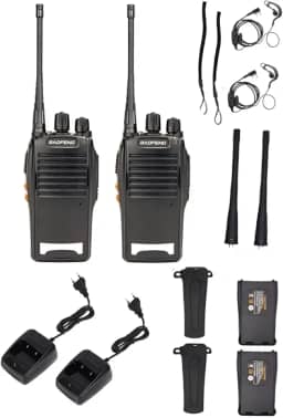 Kit 2 Rádios Comunicadores 16 Canais 12 Km