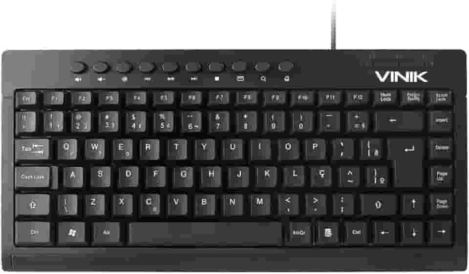 MINI TECLADO USB MULTIMIDIA DYNAMIC 10 TECLAS MULTIMIDIA ABNT2 CABO 1.8M - VINIK - DT111 – VINIK