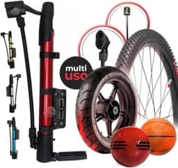 Bomba De Ar Manual Multiuso Inflador De Ar Portátil Encher Bola | Pneu De Bike | Bicicleta | Colchão Inflável | Piscina Infantil | Pneu De Moto | Câmera de Ar