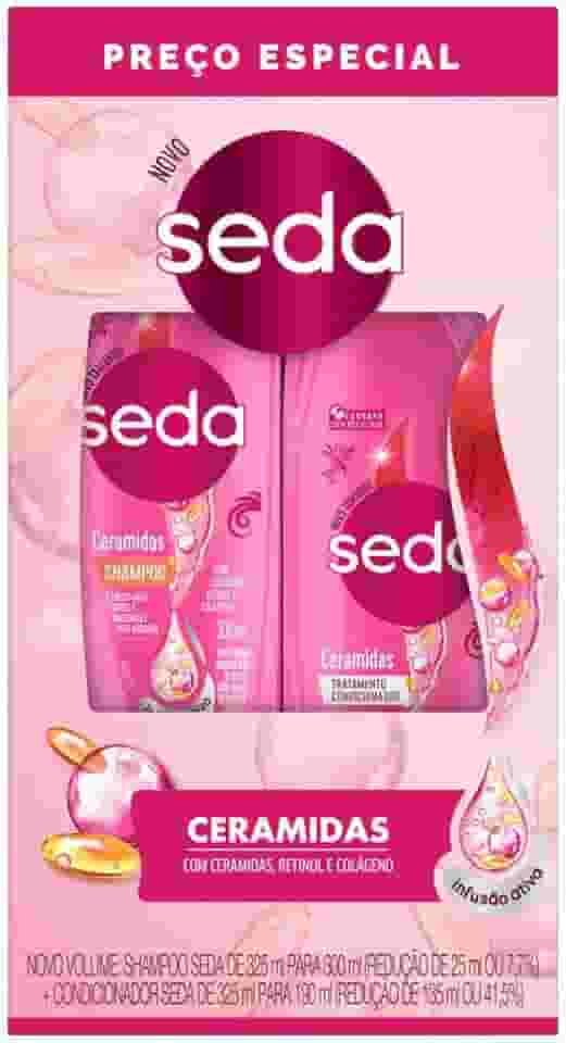 Kit Shampoo 300Ml + Condicionador 190Ml Seda Ceramidas