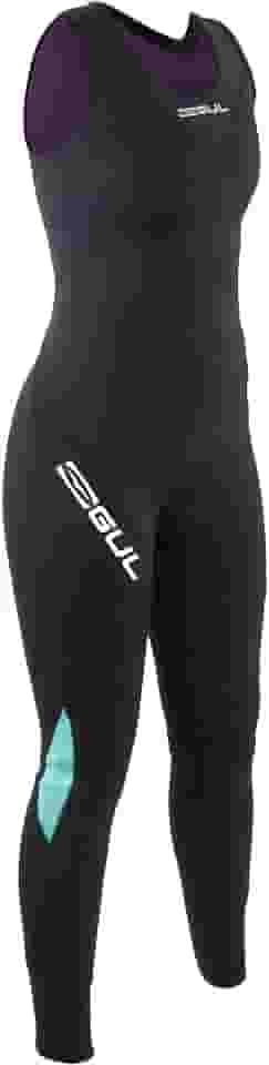 Roupa de mergulho feminina Code Zero 3 mm Long John - Preto - À prova d'água - À prova d'água - Cego: Construção de costura