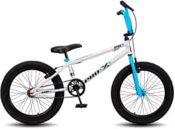 Bicicleta Aro 20 BMX Pro-X Série 1 Freestyle - Branco e Azul