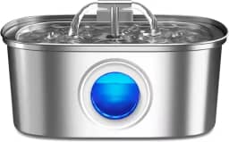 Bebedouro Automático PETYC 3.2L Fonte de Água em Aço Inoxidável com Filtro para Gatos e Cães