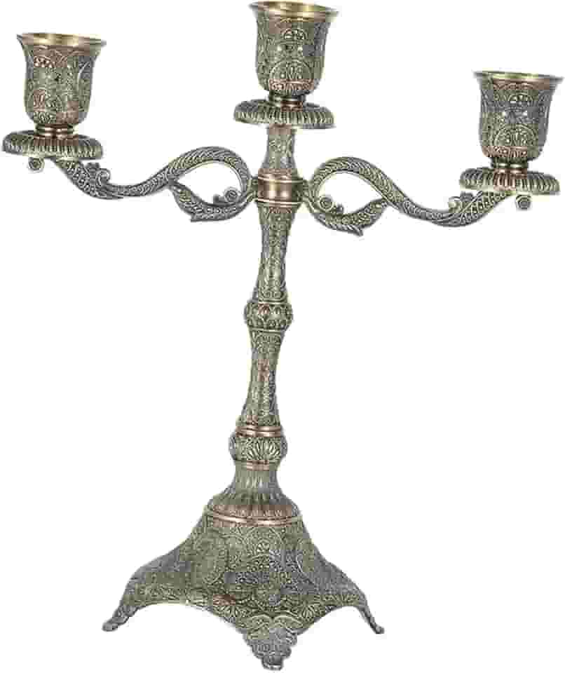 Porta-velas Cônico, Candelabro, Castiçal para Sala de Jantar para Aniversário, com 3 Braços