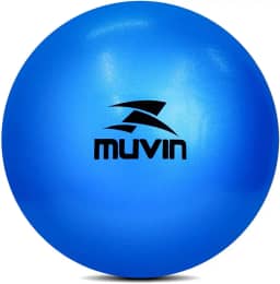 Bola de Pilates Overball Muvin – Tamanho 25cm - Soft Gym –– Com Bico Para Inflar – Ginástica – Pilates – Yoga – Fisioterapia – Treino Funcional – Fortalecimento – Tonificação –– Fácil Limpeza