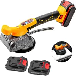 Máquina de Assentar Piso Ventosa Vibratória Premium com 2 Baterias Trava de Sucção 5 Velocidades de Ajuste