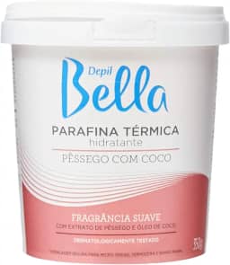 Depil Bella - Parafina Térmica Hidratante Profissional Pêssego com Coco 350g