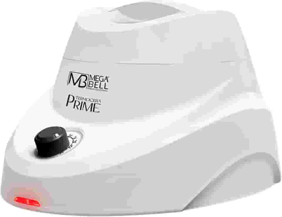 Mega Bell, Panela aquecedora de cera para depilação, Termocera Prime, Com refil, Bivolt, 500g, Branco