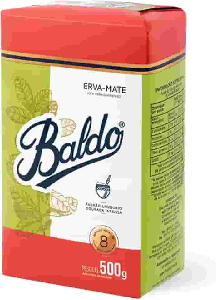 Erva-Mate Pura Folha Baldo 500G, Erva Mate Repousada Padrão Uruguaio Para Chimarrão, Branco, Sabor Incorpado Com Aroma Inconfundível, Moagem Especial Sinônimo De Qualidade