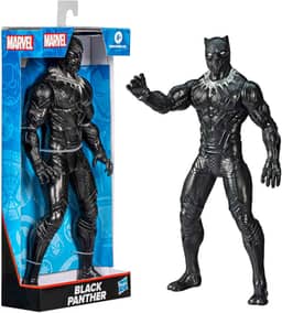 Marvel, Action Figure, Pantera Negra, Mighty Hero Series - Brinquedo de Herói com 24 cm, Articulado - A partir de 4 Anos