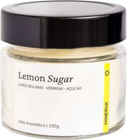 Vela Aromatica Artesanal Perfumada - 150g - Minerva Candles (Lemon Sugar)