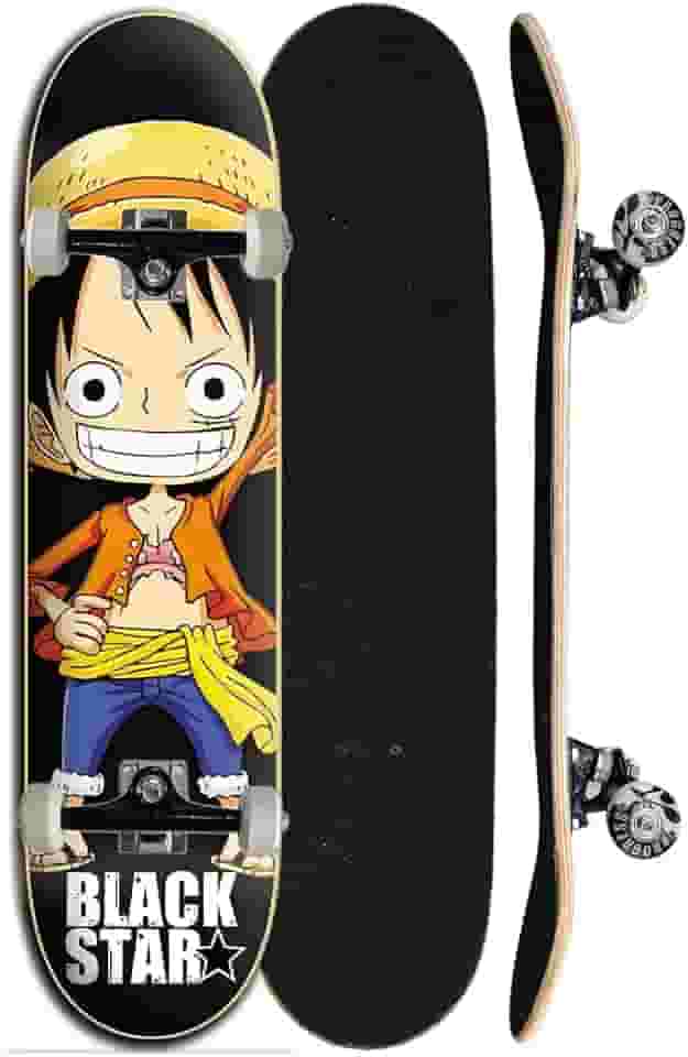 Skate semi profissional Completo Black Star - Pirata