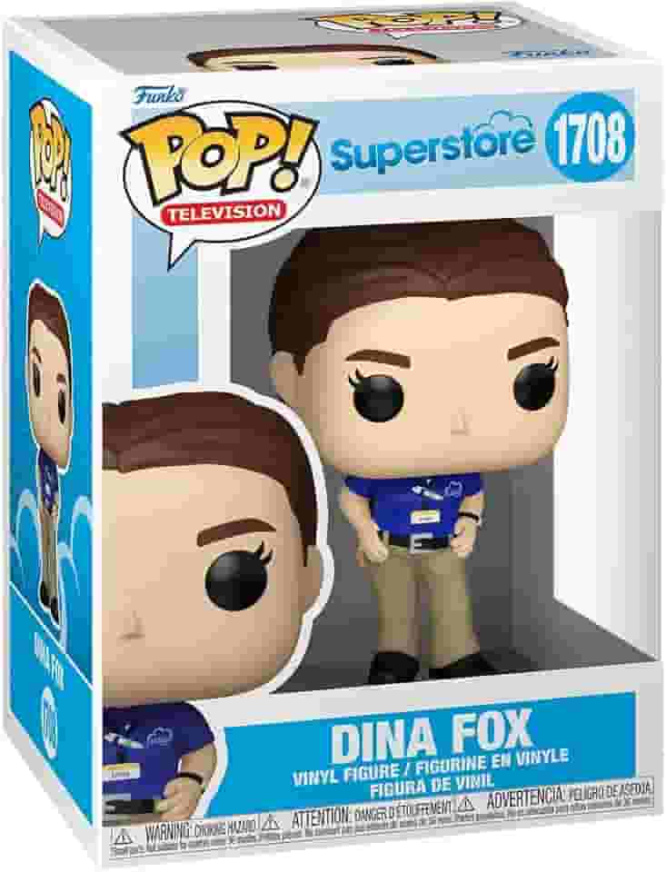 Funko Pop! Televisão: Superloja - Dina Fox - Super Loja - Boneco colecionável de vinil - Ideia de presente - Mercadoria oficial - Brinquedos para crianças e adultos - Fãs de TV - Figura modelo para