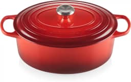 Le Creuset Panela Oval 31 cm Ferro Fundido Esmaltado Signature Vermelho