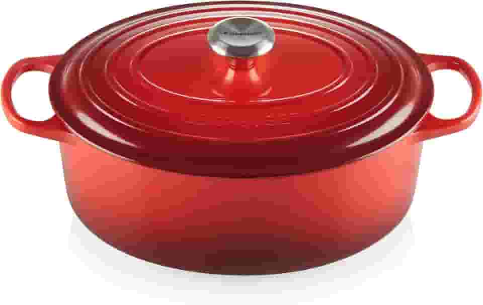 Le Creuset Panela Oval 31 cm Ferro Fundido Esmaltado Signature Vermelho