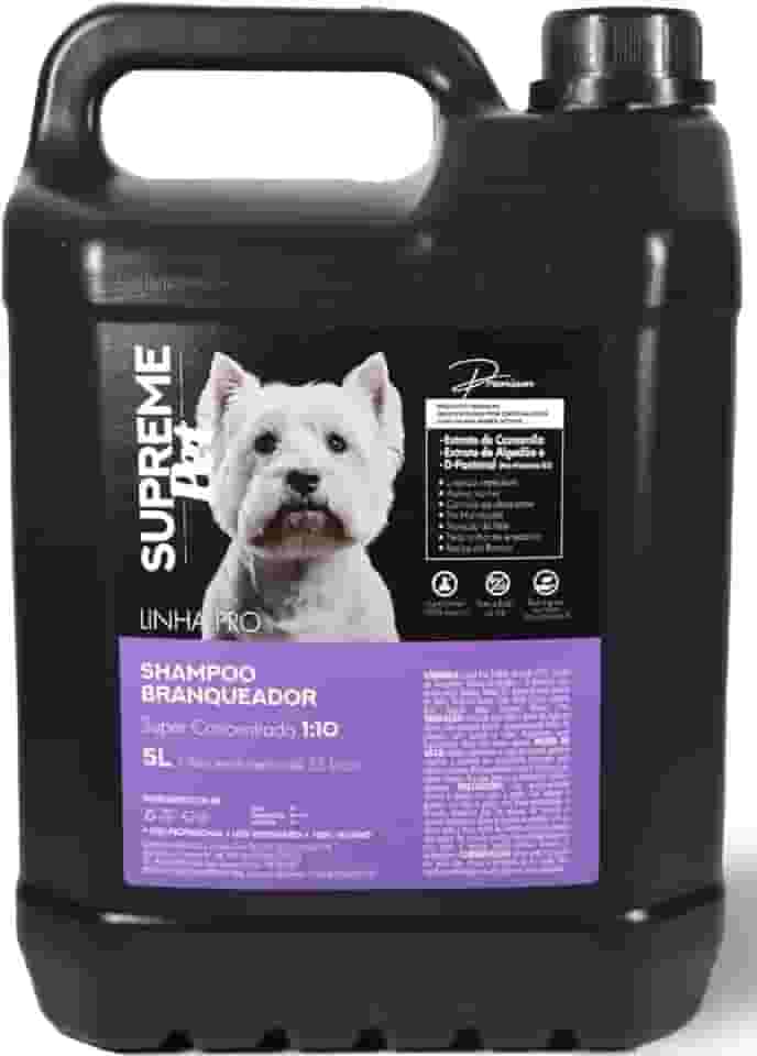 Shampoo Pet Profissional Branqueador Clareador 5l concentrado 1:10
