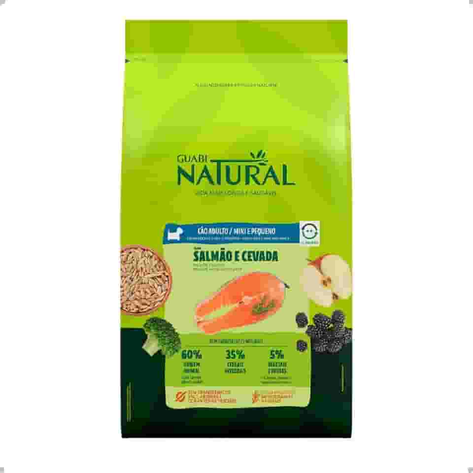 GUABI NATURAL CAO ADULTO MINI PEQUENO SALMÃO E CEVADA 2,5kg