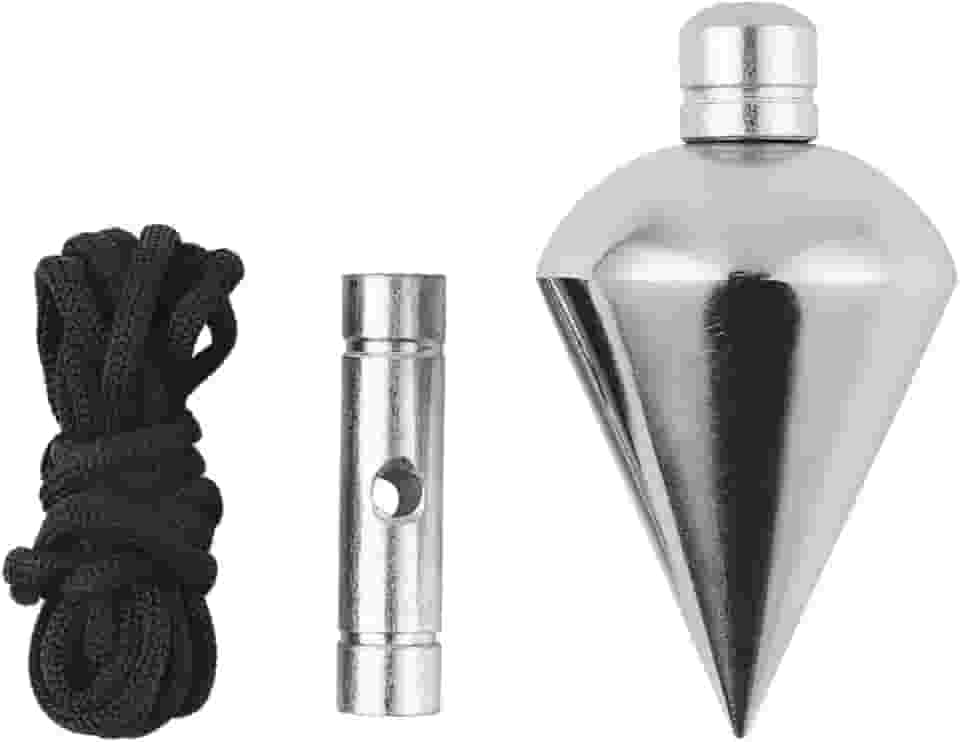 Prumo Profissional De Centro Para Pedreiro 300g Eda 9JA Alinhamento De Paredes Obras E Reformas