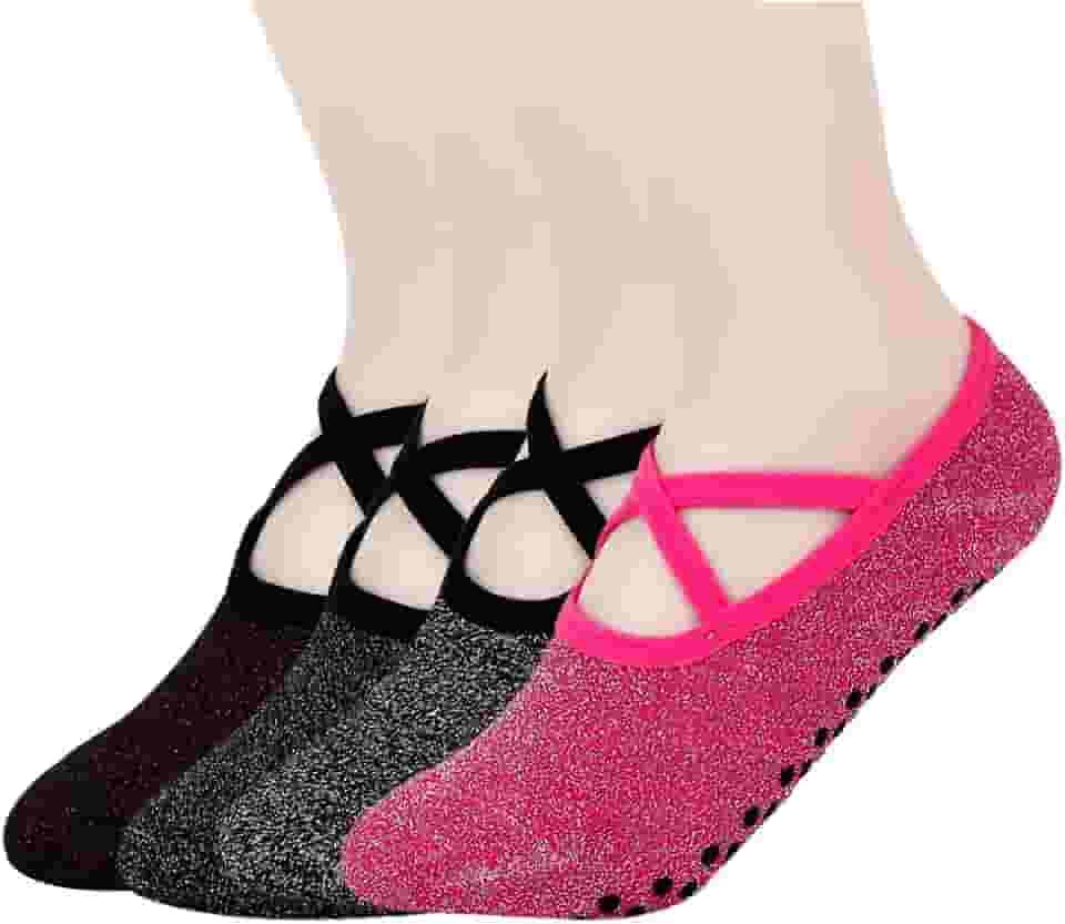 Meias Antiderrapante Pilates Sapatilha Estampas