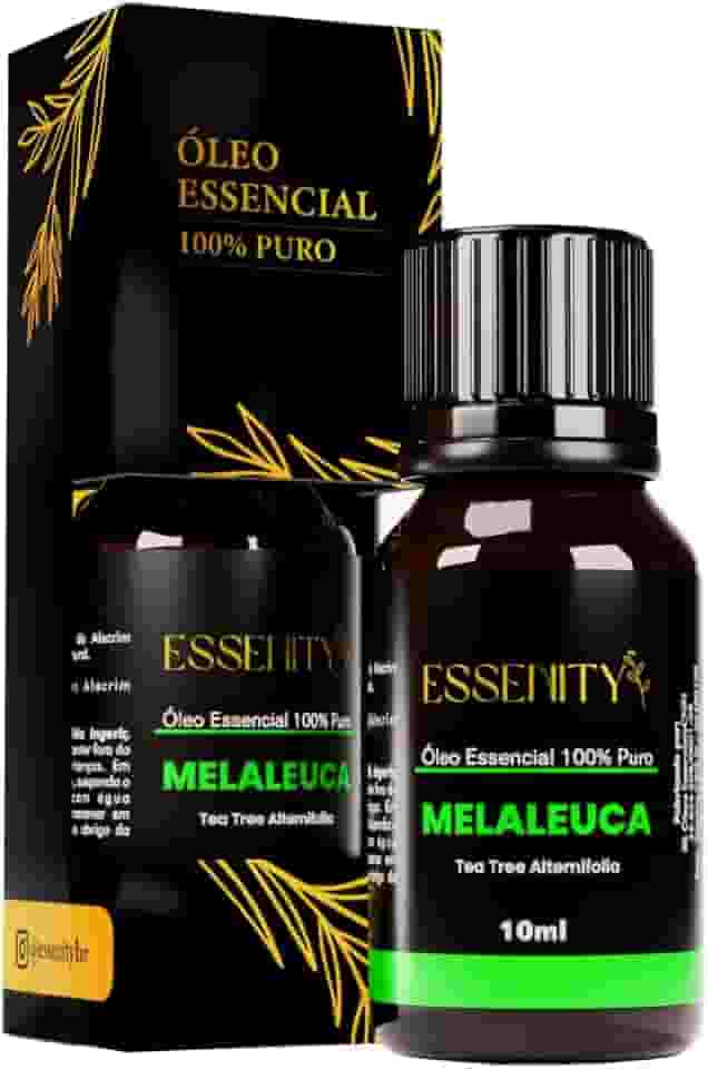 Óleo Essencial de Melaleuca 10ml 100% Puro – Cuidados com a Pele, Tea Tree Natural, Vegano, Aromaterapia – ESSENITY