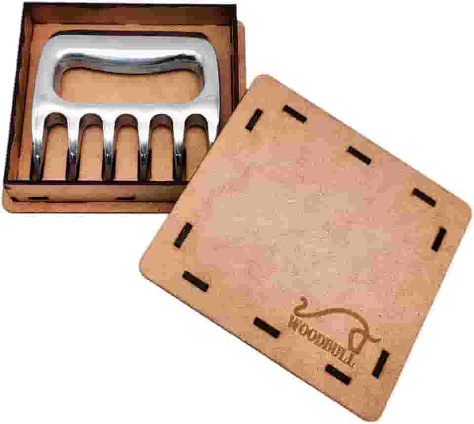 Garra de Urso em Alumínio Polido Premium – Acessório para Churrasco e Cozinha Ideal para Desfiar Carnes Servir e Manusear com Facilidade Ideal para Presentear