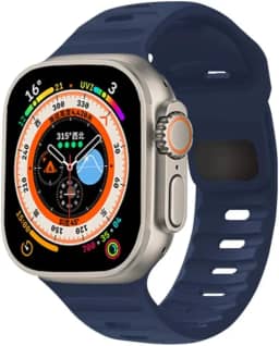 Pulseira de Silicone Mariner Para Apple Watch 42mm 44mm 45mm Ultra 1 e 2 de 49mm