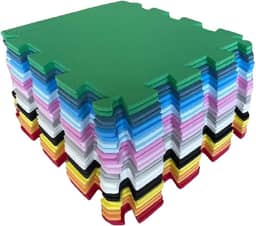 Kit 20 Tatames 50x50x10mm Economico (Colorido)