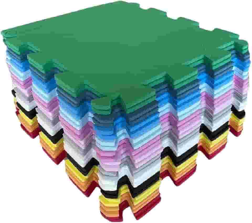 Kit 20 Tatames 50x50x10mm Economico (Colorido)