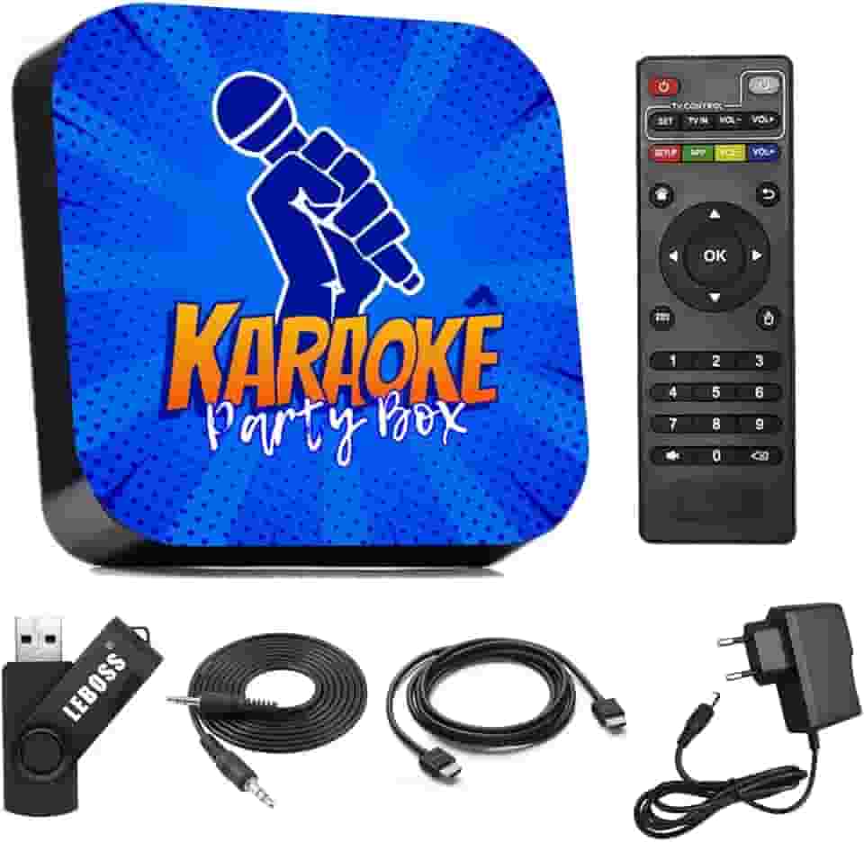 Karaokê Party Box Azul Com Pontuação + De 2000 Músicas Completo (Não Precisa Internet)