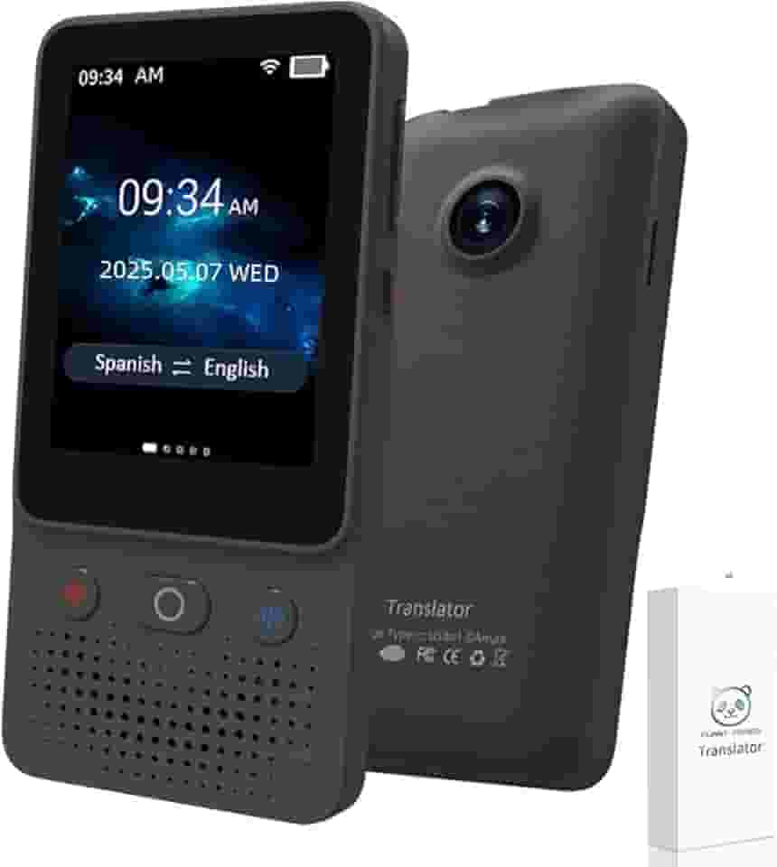 Dispositivo tradutor de idioma Ai, 138 idiomas, 2025 inglês para espanhol bolso offline voz instantânea dispositivo tradutor AI, dispositivo de tradução de comunicação para estudo de viagens de