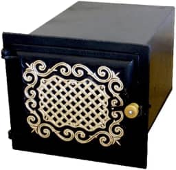 Forno Fogão A Lenha Frente Em Alumínio Fundido 50x35x30cm