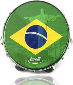 PANDEIRO BRASIL CORCOVADO 10'' - CORPO VERDE
