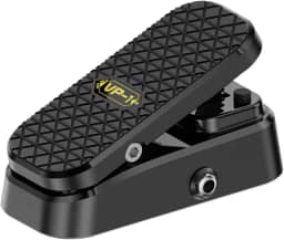 Almencla Pedal de expressão universal com economia de espaço e interruptor de travamento automático, volume passivo, pedal de efeitos silencioso para guitarra