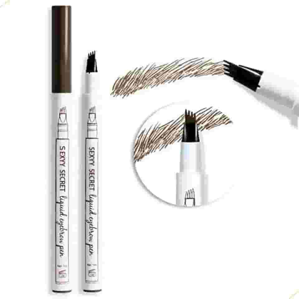 Caneta Henna Efeito Microblading Sobrancelha Castanho