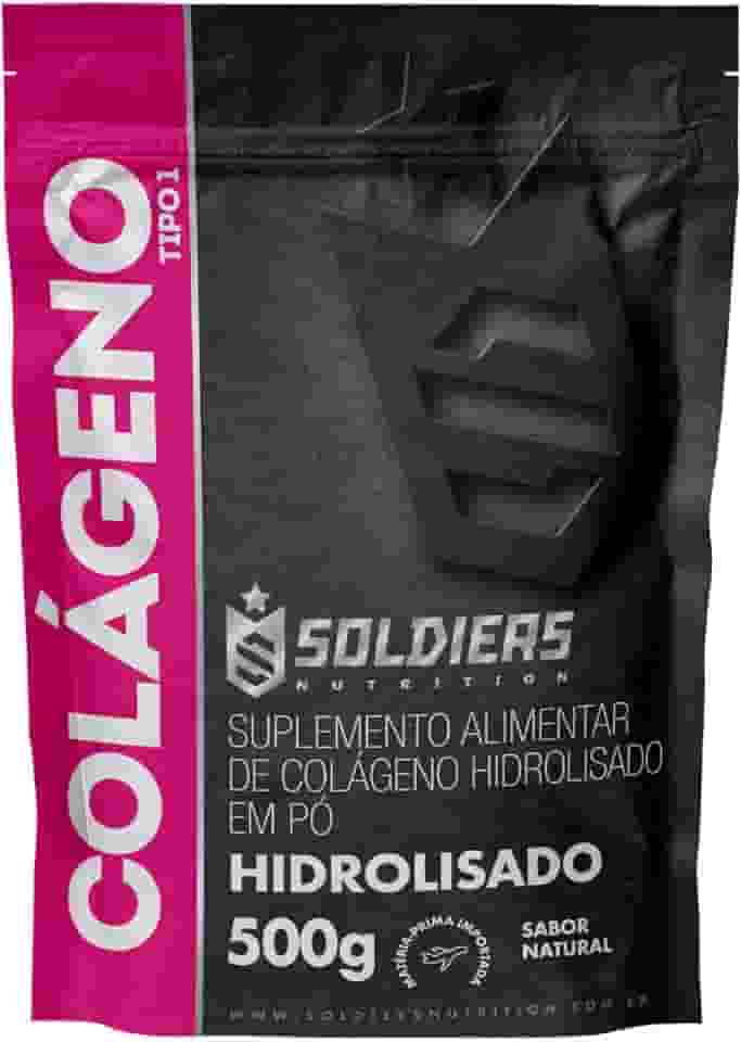 Colágeno Hidrolisado 500g - 100% Puro Importado - Soldiers Nutrition