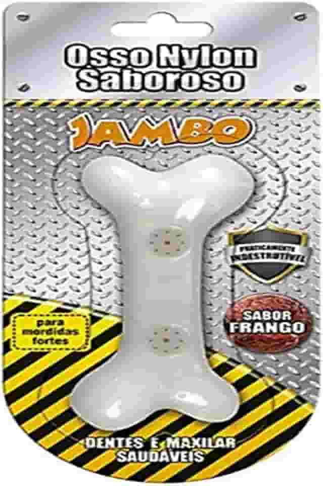 JAMBO PET Osso Nylon Sabor Frango Médioio Jambo Para Cães