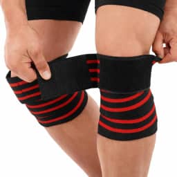 Joelheira De Compressão Crossfit Kit com 2un Faixas Elástica Tensor Joelho Para Musculação Suporte Faixa Sub Patelar Estabilidade Treino Proteção Articular Performance Academia Exercícios