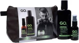 GO. Man Kit Necessaire Shampoo E Óleo Tree Barba E Cabelo Anti Coceira Previne A Caspa Natural Vegano Sem Sulfato Sem Sal Hidratante E Condicionante Com Necessaire Go Man 2 Produtos Em 1