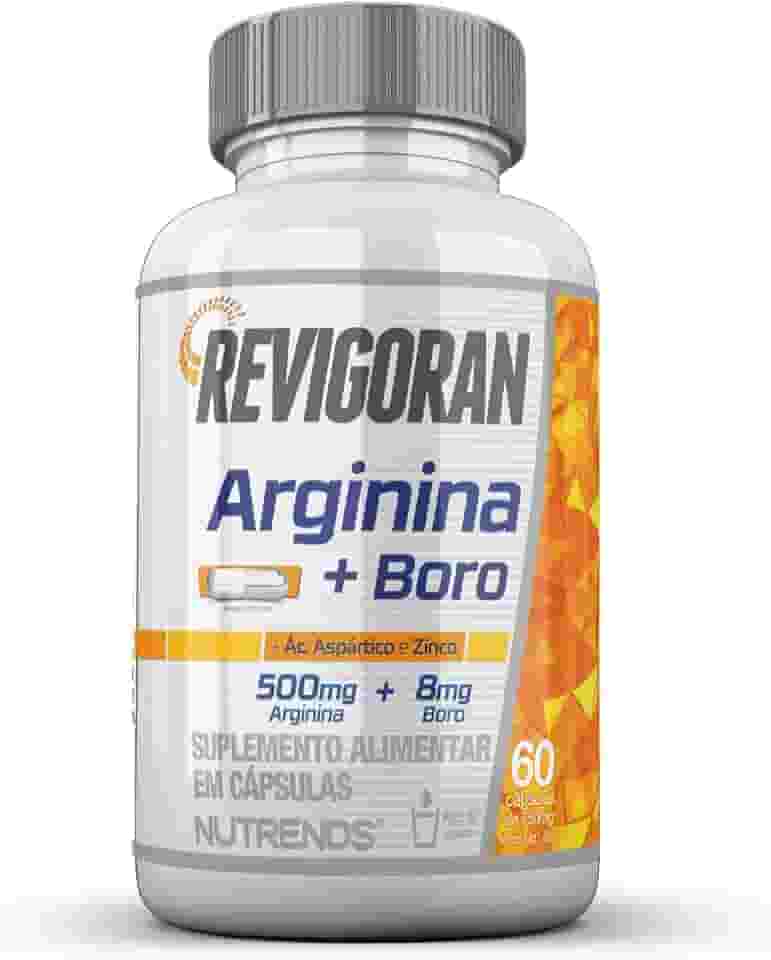 Revigoran Arginina + Boro com Ácido Aspártico e Zinco, 60 cápsulas, Nutrends