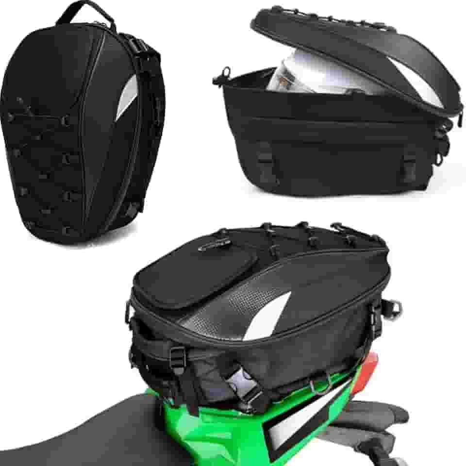 Mochila Moto Baslu – Porta Capacete Impermeável com Design Esportivo
