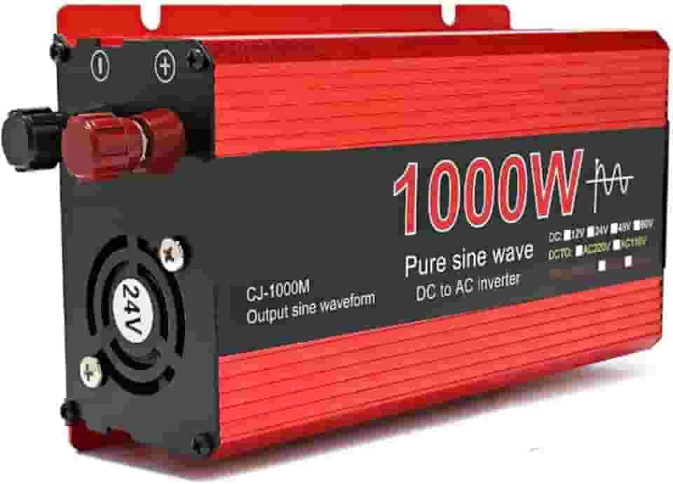 Inversor de onda senoidal pura 2200W tensão DC 12V/ 24V para AC 220V transformador conversor de energia Inversor solar adequado para automotivo, doméstico, ao ar livre, camping