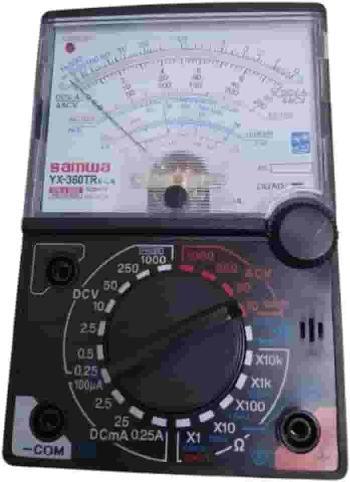 Multímetro Analógico Tipo Ponteiro Samwa YX 360TR – Alta Precisão, Proteção Contra Sobrecarga, Sonda Sem Contato e Construção Durável – Ideal para Reparos Elétricos Industriais e Uso Profissional